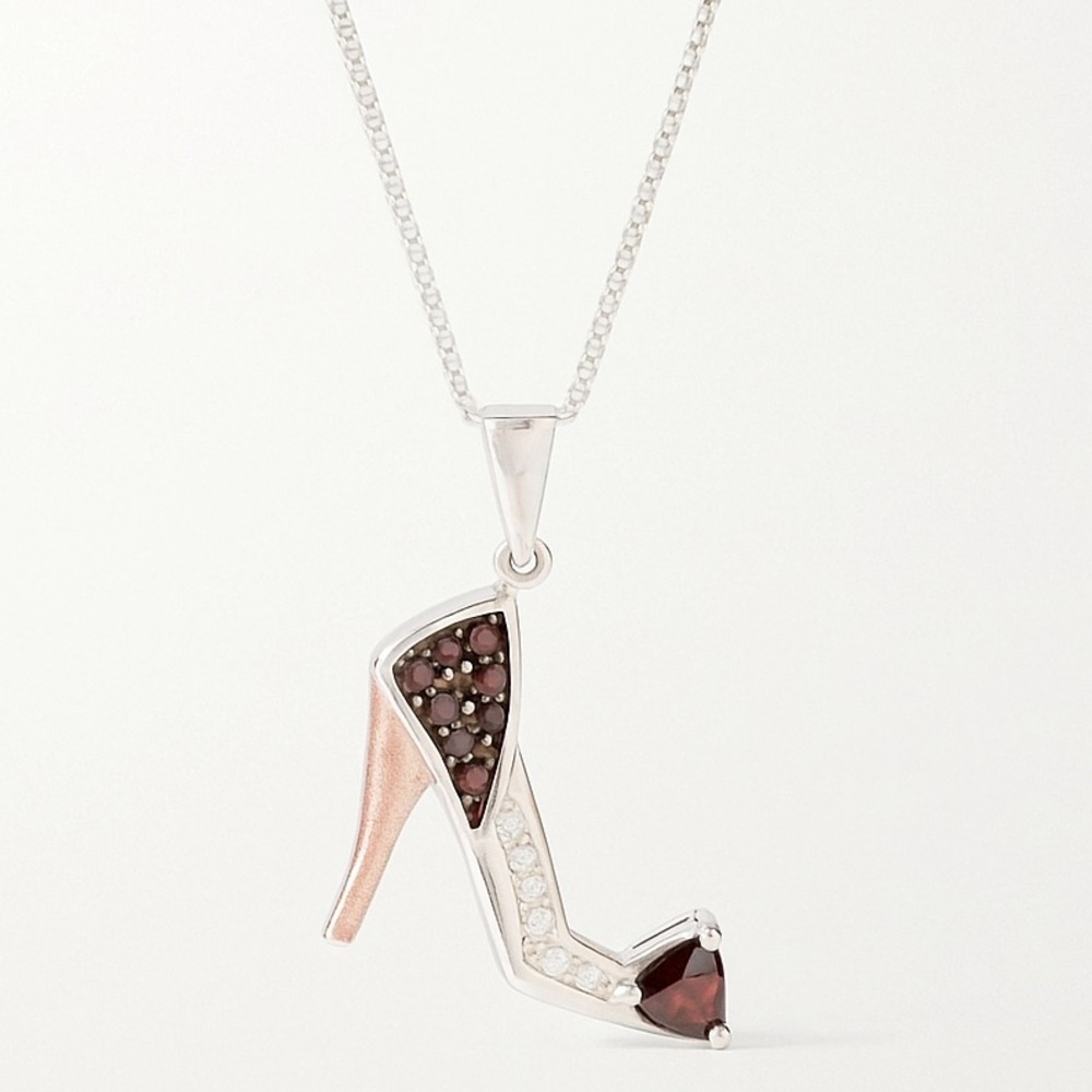 Stiletto 👠 Sterling Silver 🩶 Necklace